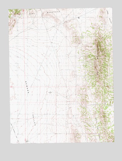 Beck Pass, NV USGS Topographic Map