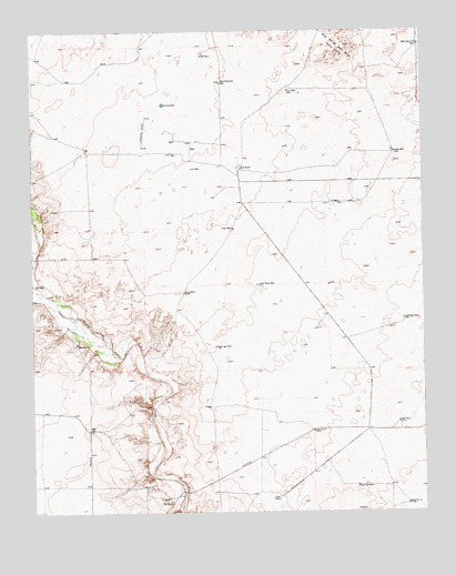 Beck Ranch, TX USGS Topographic Map