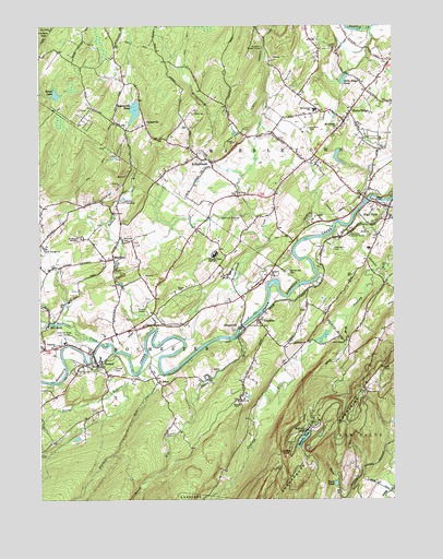Mohonk Lake, NY USGS Topographic Map