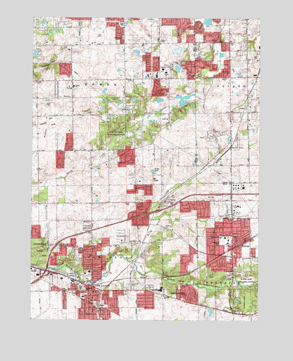 Mokena, IL USGS Topographic Map