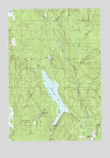 Molunkus Lake, ME USGS Topographic Map
