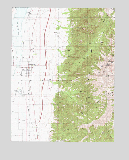 Mona, UT USGS Topographic Map