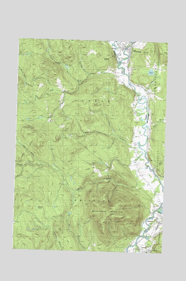 Monadnock Mountain, VT USGS Topographic Map