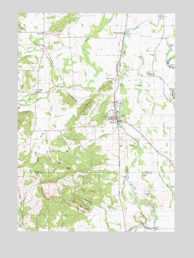 Monroe, OR USGS Topographic Map