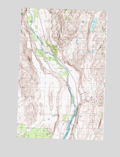 Monse, WA USGS Topographic Map