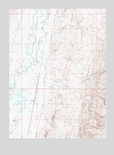 Beckwith, WY USGS Topographic Map