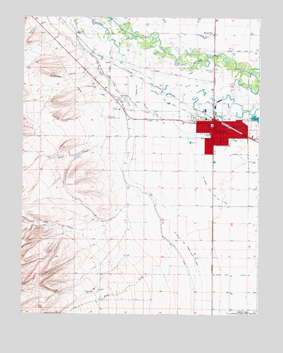 Monte Vista, CO USGS Topographic Map