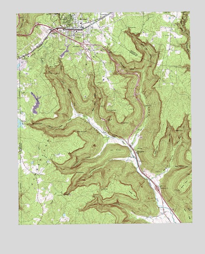 Monteagle, TN USGS Topographic Map