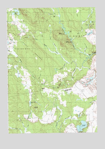 Montegail Pond, ME USGS Topographic Map