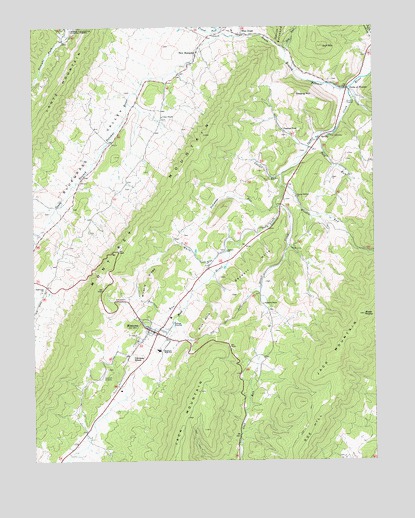 Monterey, VA USGS Topographic Map