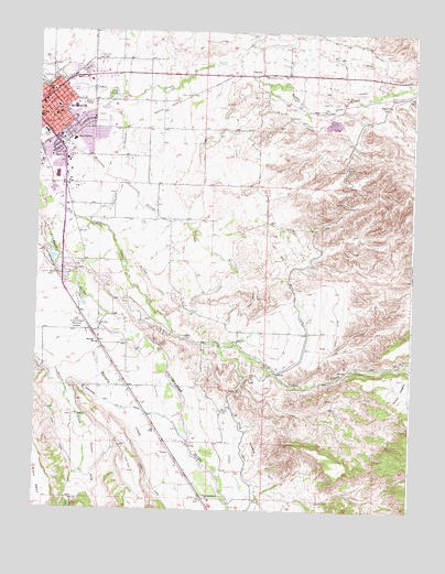 Montrose East, CO USGS Topographic Map
