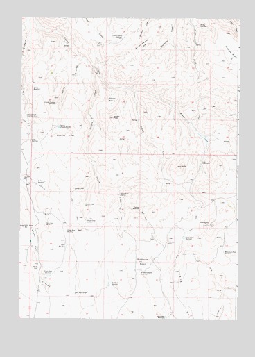 Monument Peak, OR USGS Topographic Map