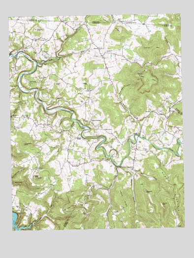 Moodyville, TN USGS Topographic Map