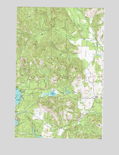 Moon Mountain, WA USGS Topographic Map