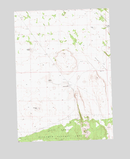 Moonlight Butte, OR USGS Topographic Map