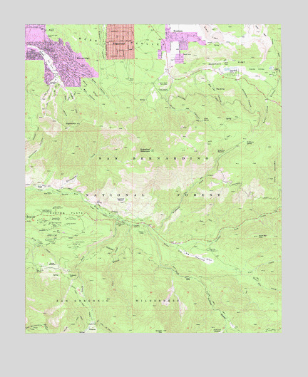 Moonridge, CA USGS Topographic Map