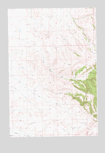 Moore SW, MT USGS Topographic Map