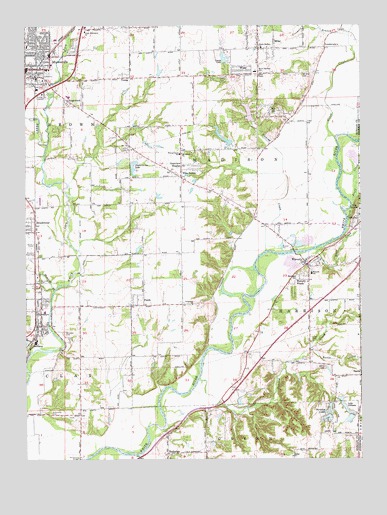 Mooresville East, IN USGS Topographic Map