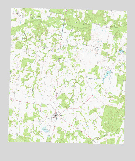 Bedias, TX USGS Topographic Map