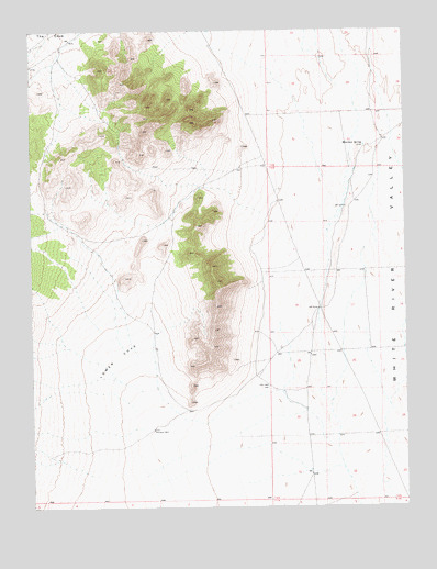 Moorman Spring, NV USGS Topographic Map