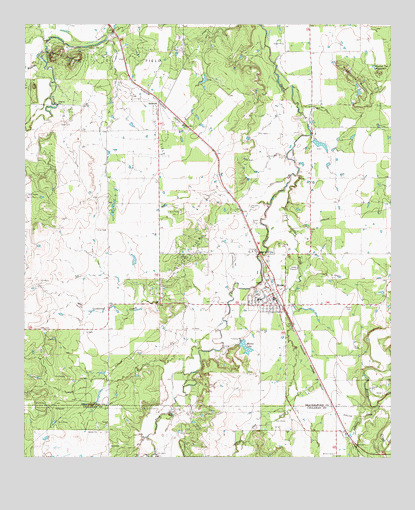 Moran, TX USGS Topographic Map