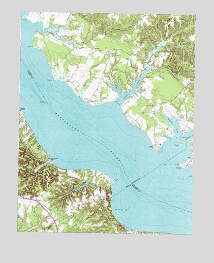 Morattico, VA USGS Topographic Map