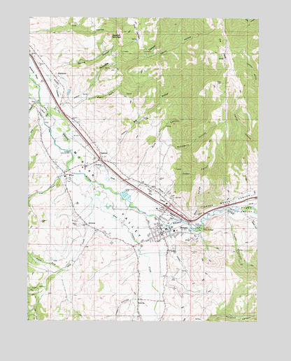 Morgan, UT USGS Topographic Map