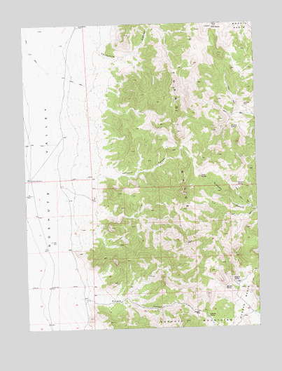 Morgan Pass, NV USGS Topographic Map