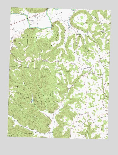 Morgantown, OH USGS Topographic Map