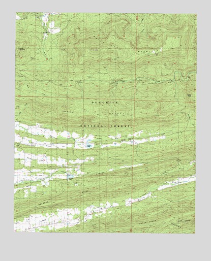 Bee Mountain, AR USGS Topographic Map