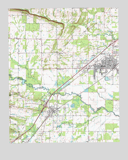 Beebe, AR Topographic Map - TopoQuest