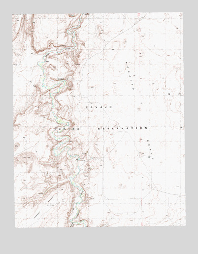 Moses Rock, UT USGS Topographic Map