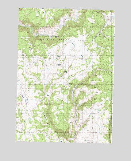 Mosquito Flat, OR USGS Topographic Map