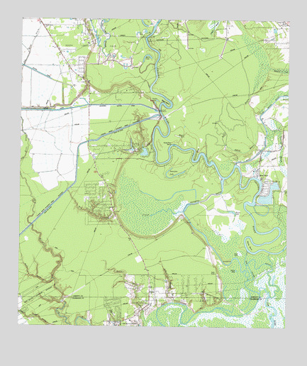 Moss Bluff, TX USGS Topographic Map