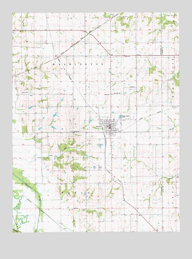 Moulton, IA USGS Topographic Map