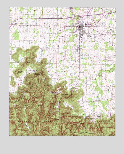 Moulton, AL USGS Topographic Map