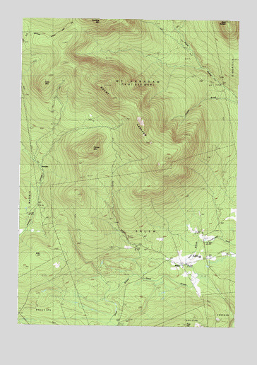 Mount Abraham, ME USGS Topographic Map