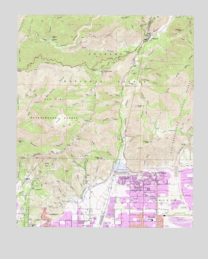 Mount Baldy, CA USGS Topographic Map
