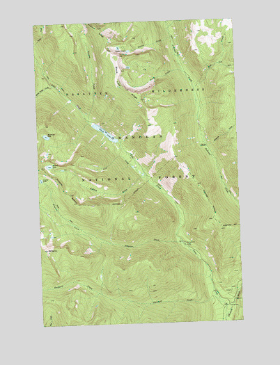 Mount Barney, WA USGS Topographic Map