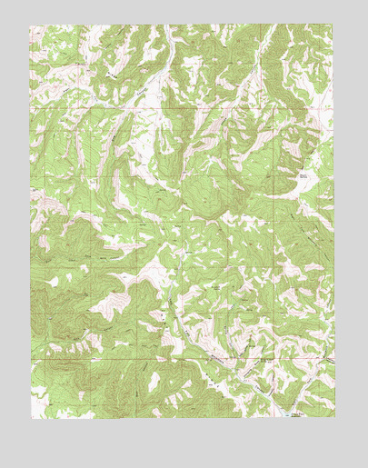 Mount Bartles, UT USGS Topographic Map