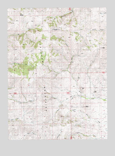 Mount Blitzen, NV USGS Topographic Map