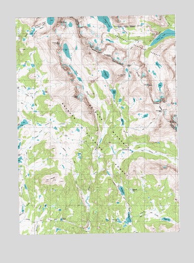 Mount Bonneville, WY USGS Topographic Map