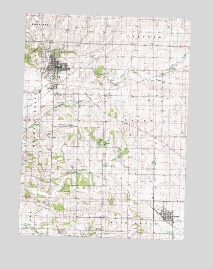 Mount Carroll, IL USGS Topographic Map