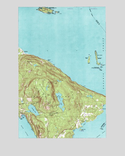 Mount Constitution, WA USGS Topographic Map
