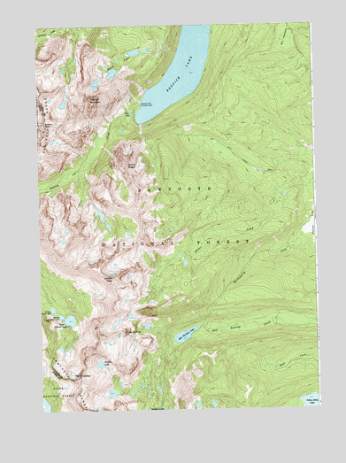 Mount Cramer, ID USGS Topographic Map