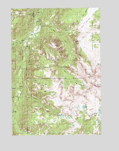 Mount Douglas, MT USGS Topographic Map