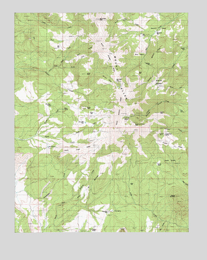 Mount Ellen, UT USGS Topographic Map