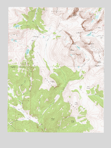 Mount Evans, CO USGS Topographic Map