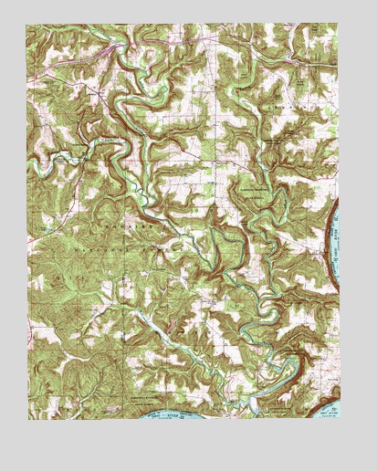 Beechwood, IN USGS Topographic Map