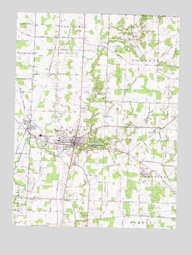 Mount Gilead, OH USGS Topographic Map